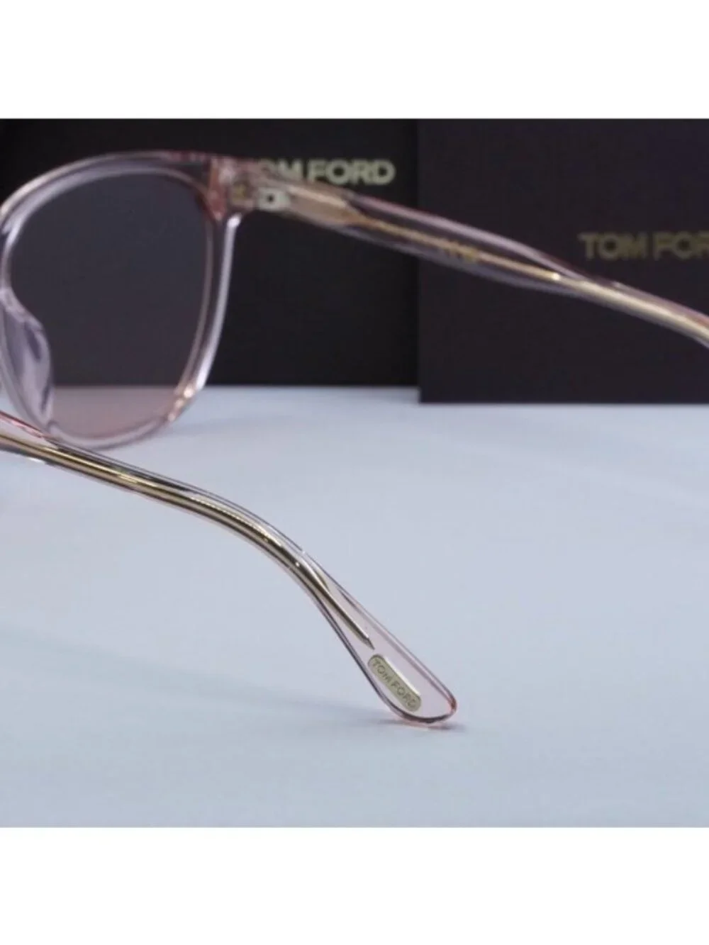 Tom Ford FT0972-K 72G Square Sunglasses – Transparent Pink